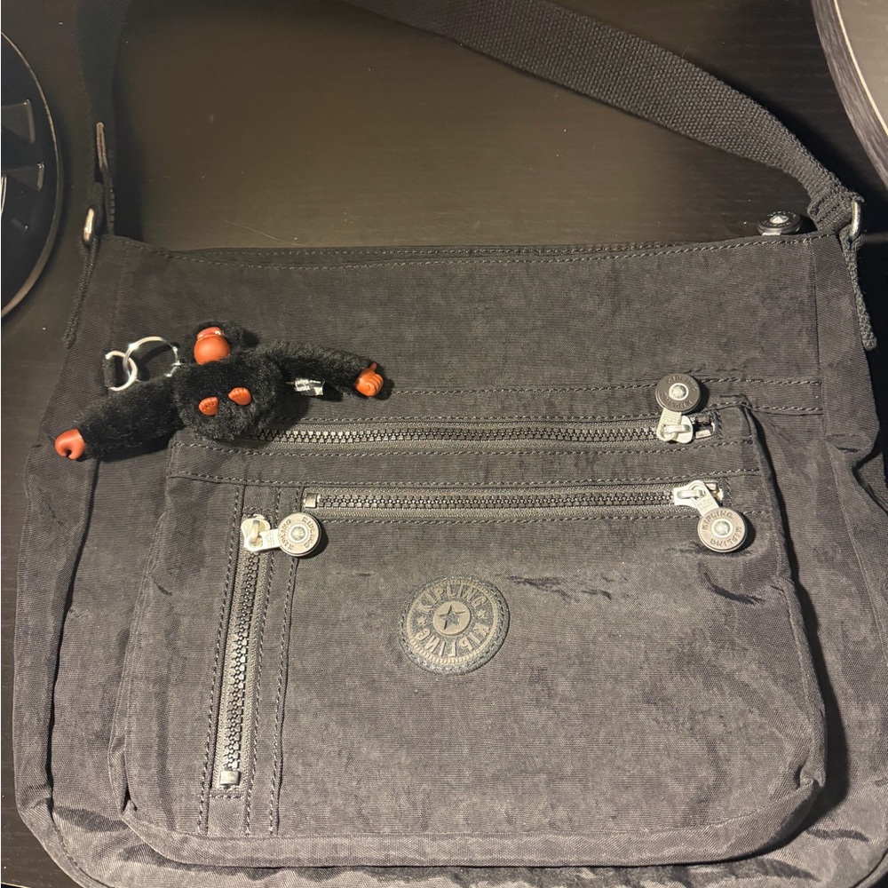 Kipling Charcoal Messenger Bag